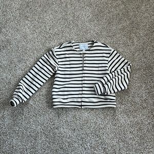 Cream +Navy Blue Jacket